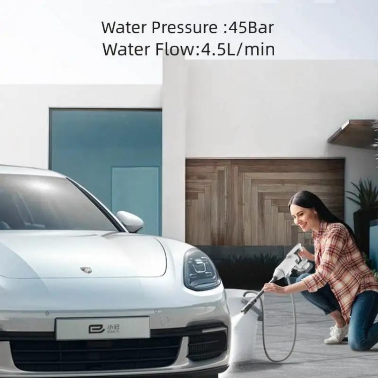 45Bar 350W Water Spray Gun Cordless High pressure Car Washer Portable High Pressure Washing Machine Pump for Makita 48V Battery