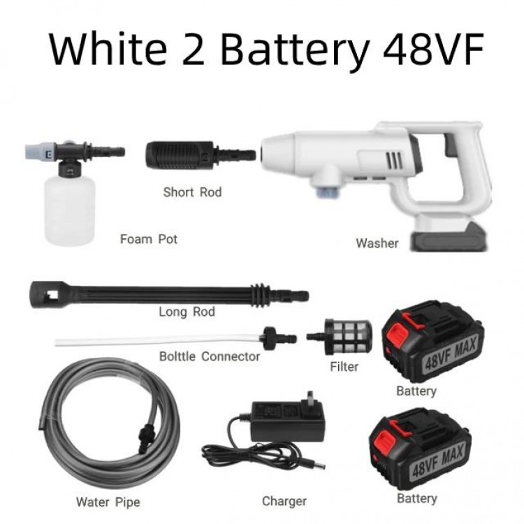 45Bar 350W Water Spray Gun Cordless High pressure Car Washer Portable High Pressure Washing Machine Pump for Makita 48V Battery