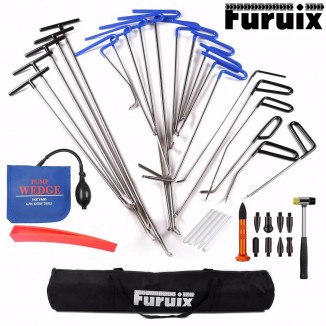Furuix Dent Repair Pump Wedge Tools Rubber Hammer Tap Down Pen Dent Hail Removal Repair Tools - Hook Tools Push Rod hand set