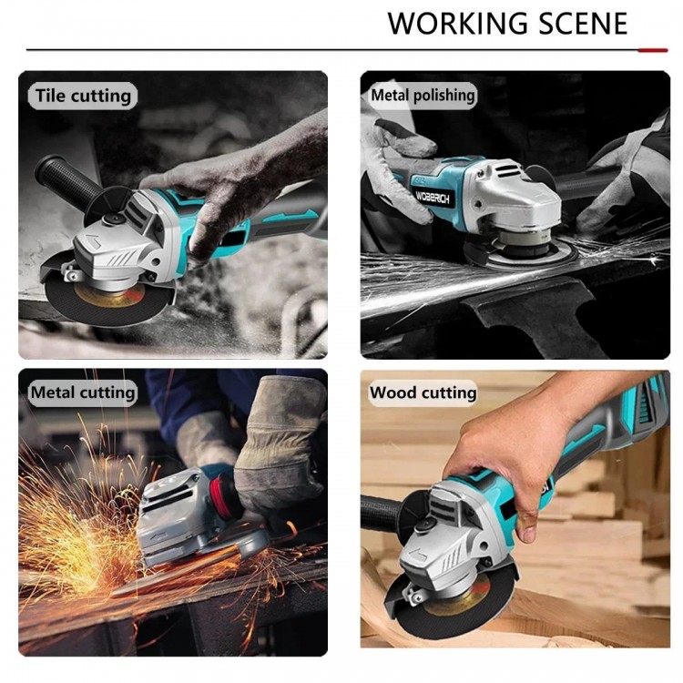 Brushless Electric Angle Grinder Cordless Impact Wrench Impact Drill Screwdriver Combo Kit Power Tool Sets For Makita 18V
