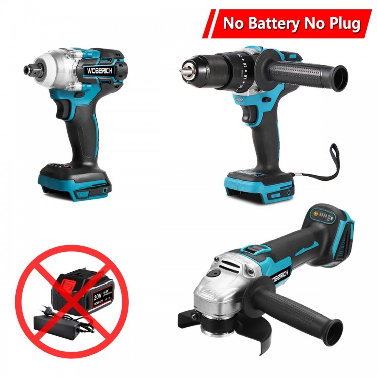 Brushless Electric Angle Grinder Cordless Impact Wrench Impact Drill Screwdriver Combo Kit Power Tool Sets For Makita 18V