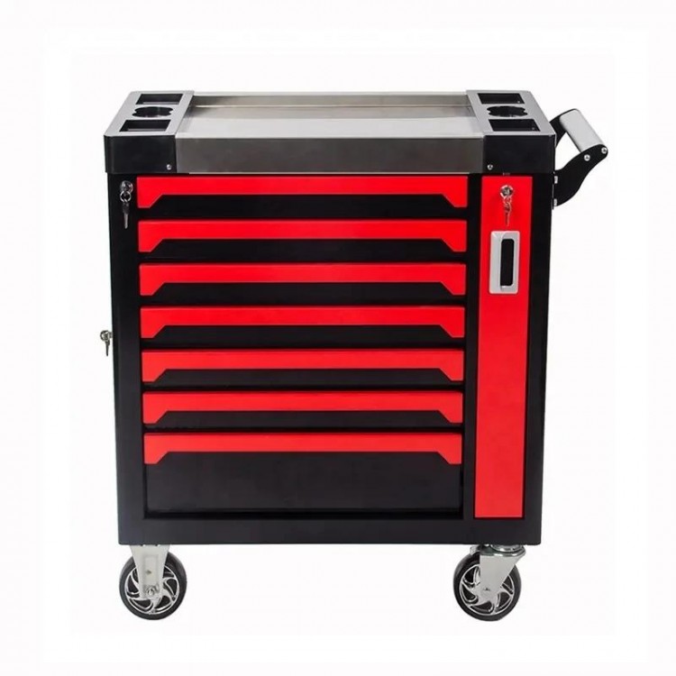 7 Drawer Garage Storage Box Workshop Trolley Heavy Duty Tool Cabinet 2024 Hot Sale