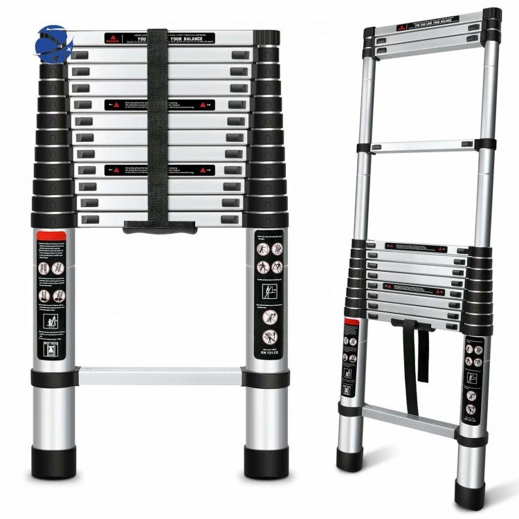 Escada extensivas Industrial Telescopic ladder Ladder Household steel folding ladder 3.3m above