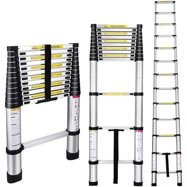 Escada extensivas Industrial Telescopic ladder Ladder Household steel folding ladder 3.3m above