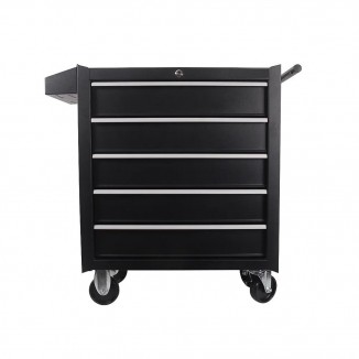 Black Motorcycle Tool Cabinet Rolling Tool Box Cabinet Chest Storage with Wheels Tool Cabinet