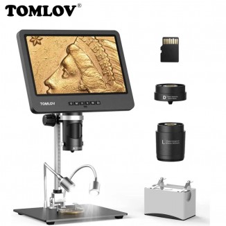 TOMLOV DM602 HDMI USB Digital Microscope 1500X 10.1