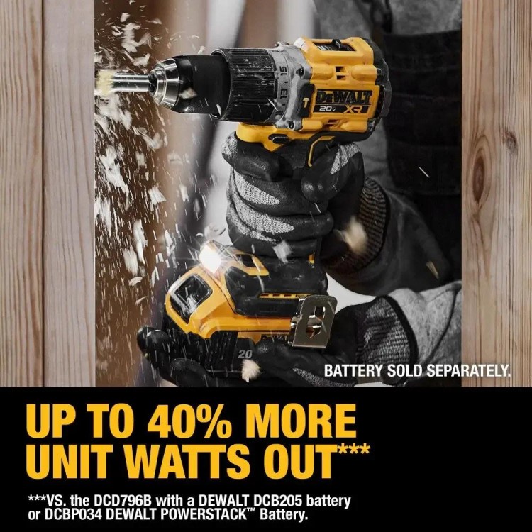 DEWALT DCD805 Brushless Cordless Hammer Drill/Driver Kit With 20V Lithium Batterty Impact Drill Power Tool DCB208 DCBP520 SET