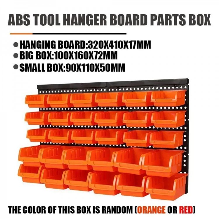 2024 Wall-Mounted Garage Tool Board with Hooks Hardware Hanging Board Workshop Storage Rack Garage Tool Cabinet Organizer