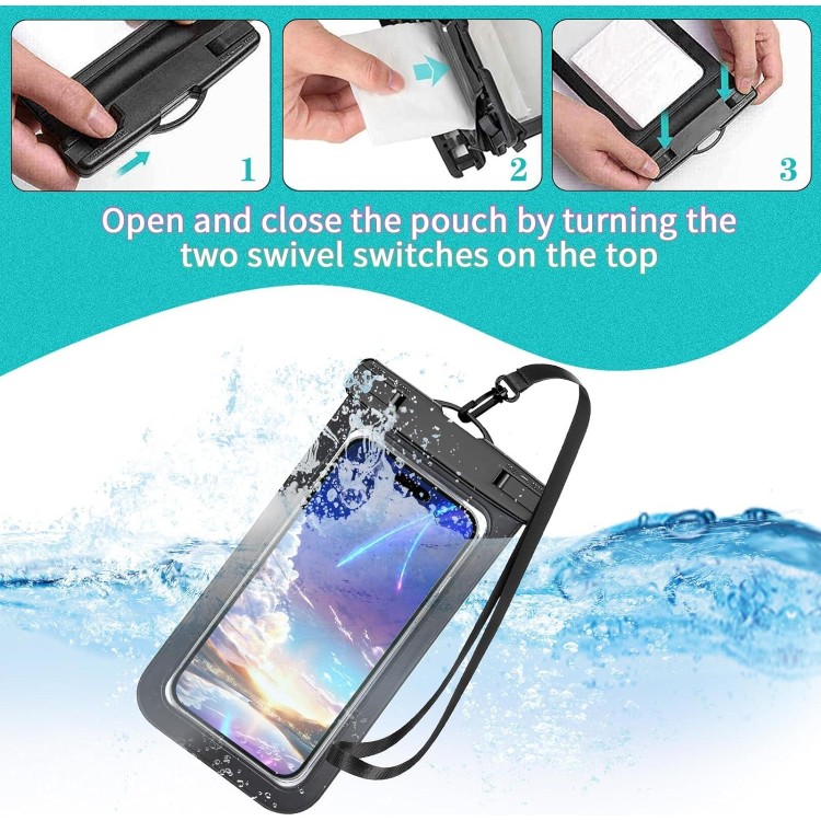 Pack of 4 Multicoloured Universal Waterproof Mobile Phone Case