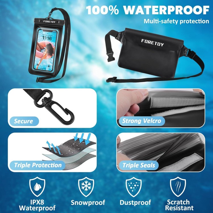 Waterproof Bag,Waterproof Pouch Bum Bag Protective Case