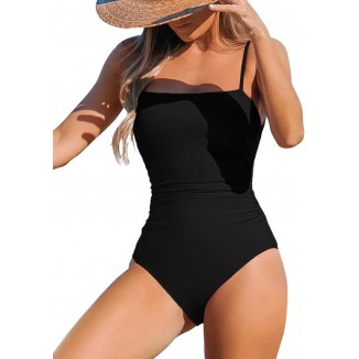 Women's Swimsuit Square Neck Tummy Control