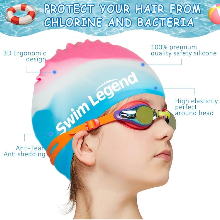 Swimming Cap Children's Long Hair