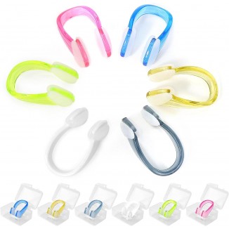 Swimming Nose Clip, Pack of 6, Non-Slip Nose Clip, Waterproof Nose Clip