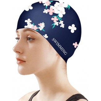 Swimming Cap Women Silicone Swimming Caps for Long