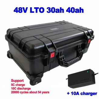 Lto 48v 30ah 40ah Lithium titanat Akku 20000 Zyklen Unkraut Rasenmäher