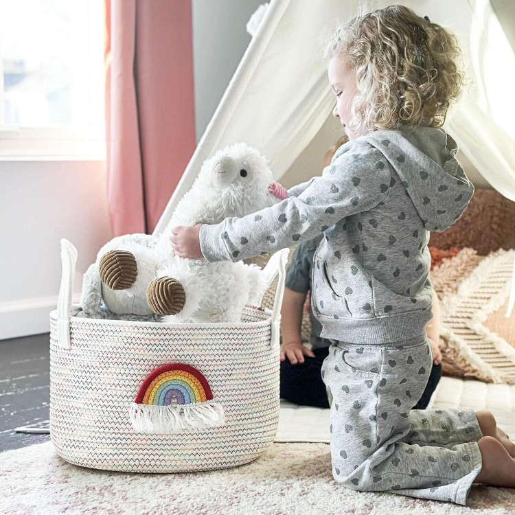 Children's Storage Basket, Basket for Gifts, Basket for Shelf, Toilet Paper Storage