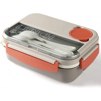 Bento Box with Compartments, 1300 ml Lunch Box for Adults