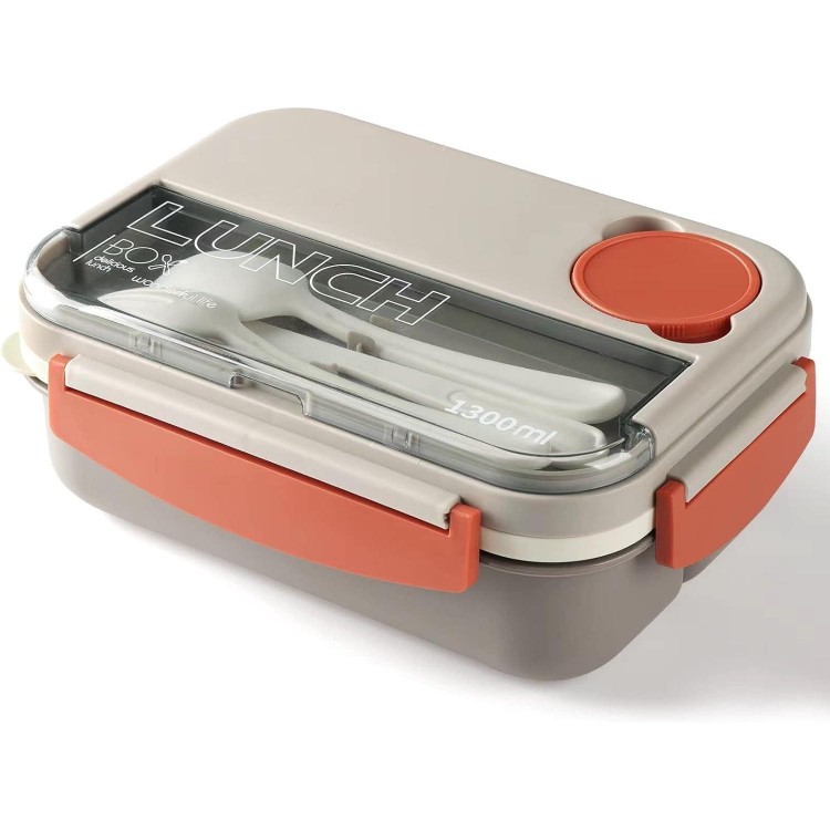 Bento Box with Compartments, 1300 ml Lunch Box for Adults