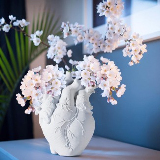 Heart Vase, Anatomical Decorative, Creative Resin Heart Vase, Heart-Shaped, Statues Planter