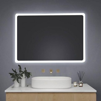 LED Bathroom Mirror with Lighting, 50 x 70 cm, Wall Mirror