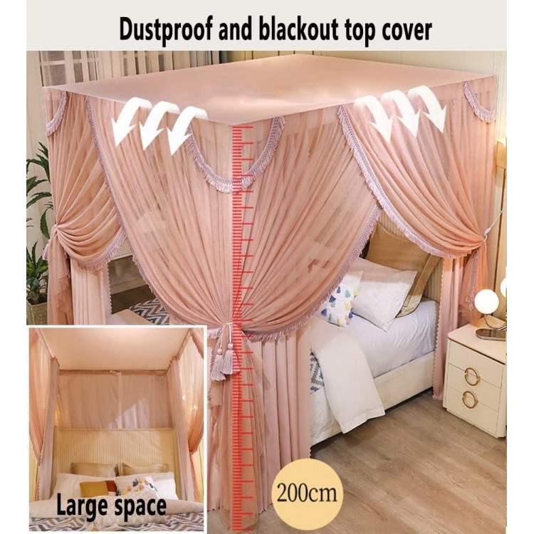 Bed Canopy 2-in-1 Mosquito Net Suitable for Single Bed Double Bed Bedroom