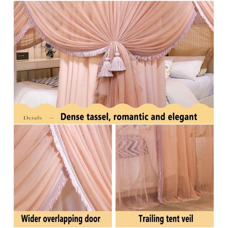 Bed Canopy 2-in-1 Mosquito Net Suitable for Single Bed Double Bed Bedroom