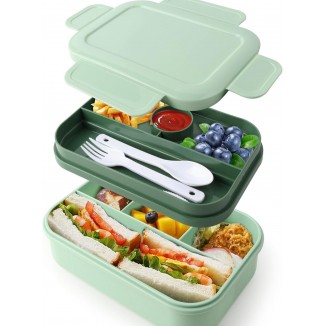 Bento Box Lunch Box for Adults, 2000 ml, Double Layer Lunch Box