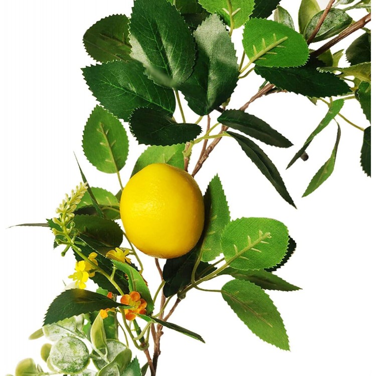 Artificial Lemon Garland 185cm Artificial Fruit