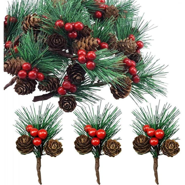 Pack of 20 Small Artificial Pine Branches with 