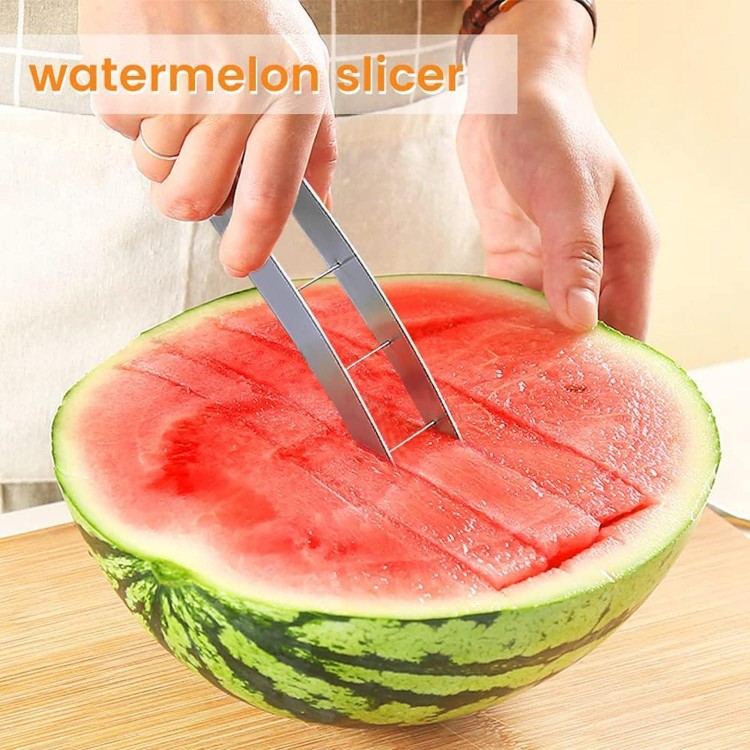 Melon Slicer, Stainless Steel, Watermelon Cutter