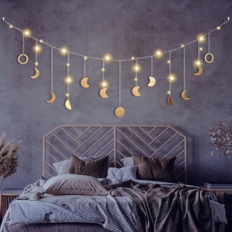 Moon Phase Garland, Wall Decoration Boho