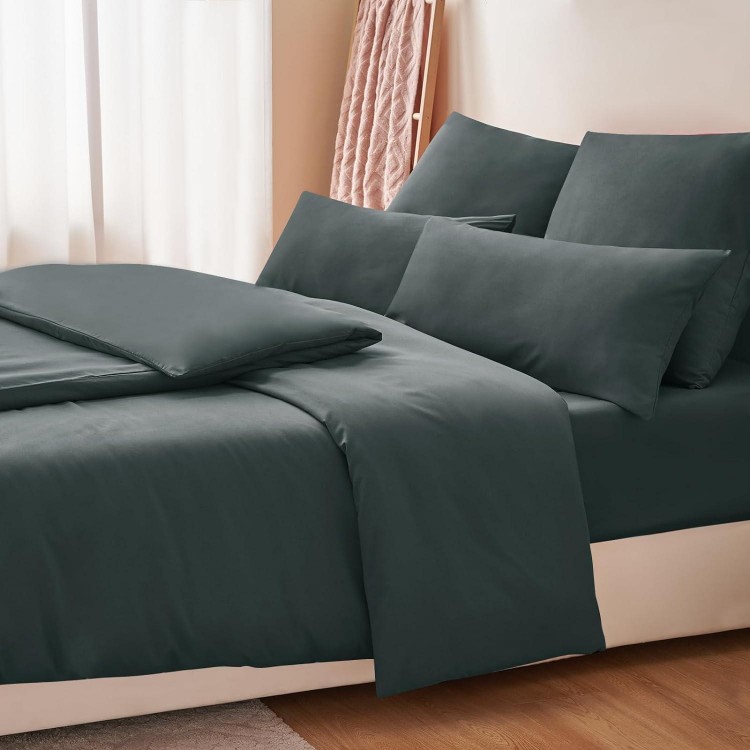 4-Piece Bed Linen, Made of Microfibre with Zip, Soft and Non-Iron