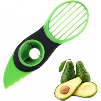 Avocado Cutter, Avocado Slicer, 3 in 1 Green Fruit Cutter