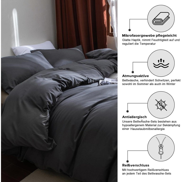 2-Piece Set, Cuddly Soft And Non-Iron, Microfibre Bed Linen Set