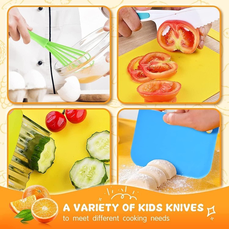 Children's Knife - 17-Piece Children's Safety Kitchen Knife