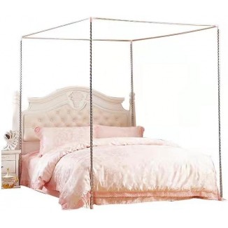 Canopy Bed Frame, Canopy Bed Mosquito Net Holder, Four Corner Bed