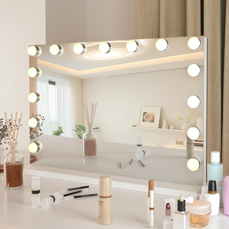 Hollywood Vanity Mirror with Lighting Dimmable Vanity Mirror Table Mirror Wall Mirror