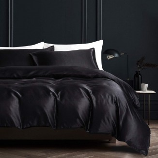 Shiny satin bed linen set, smooth and shiny bed linen set