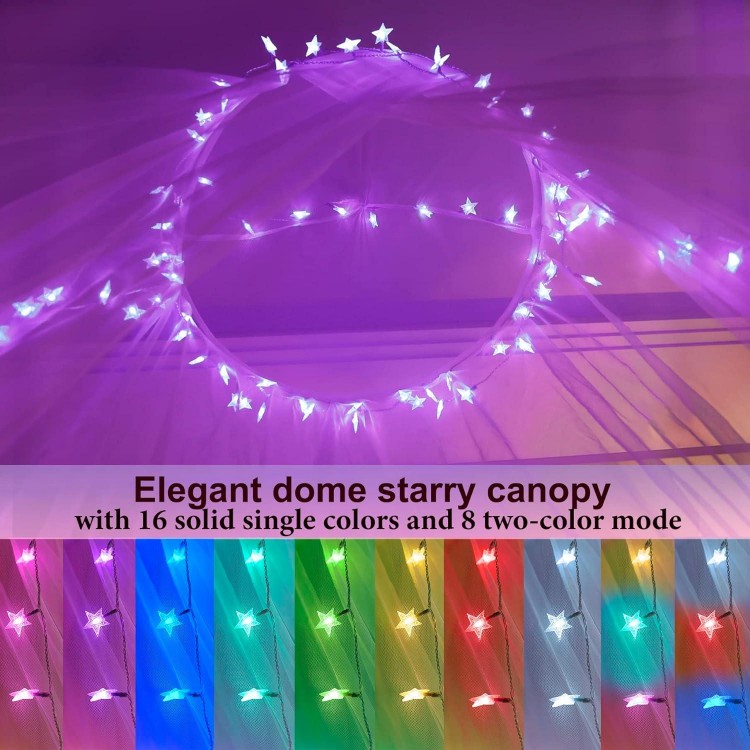 Bed Canopy with Lighting (60 x 250 cm)