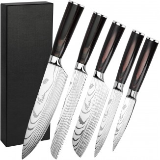 Knife Set 5-Piece Kitchen Knife Set Made of High