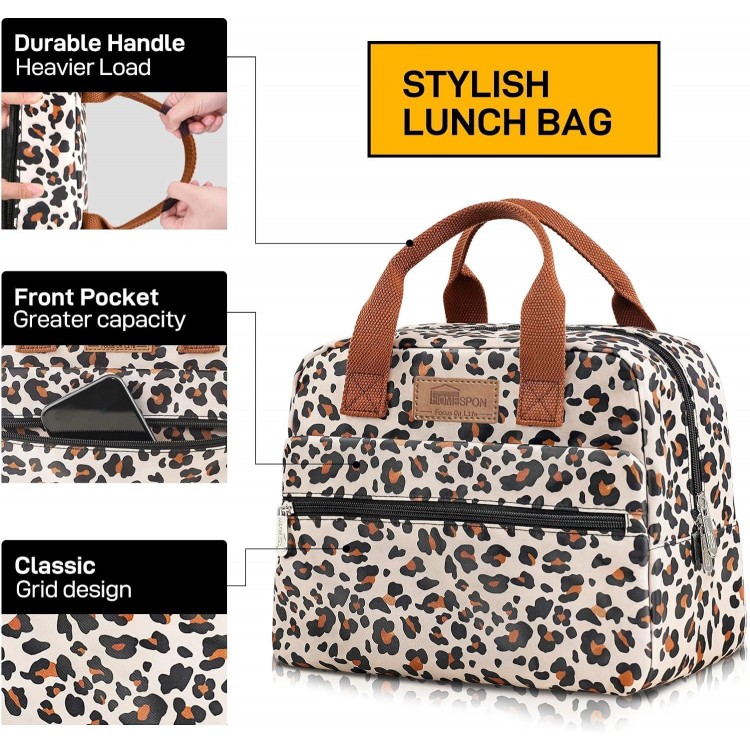 Lunch Bag Insulated Cooler Bag with Large