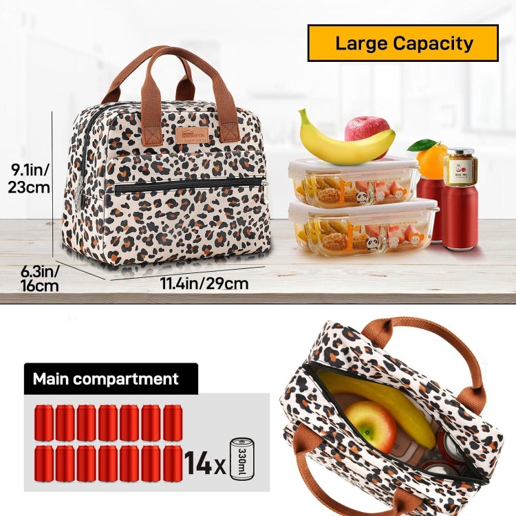 Lunch Bag Insulated Cooler Bag with Large