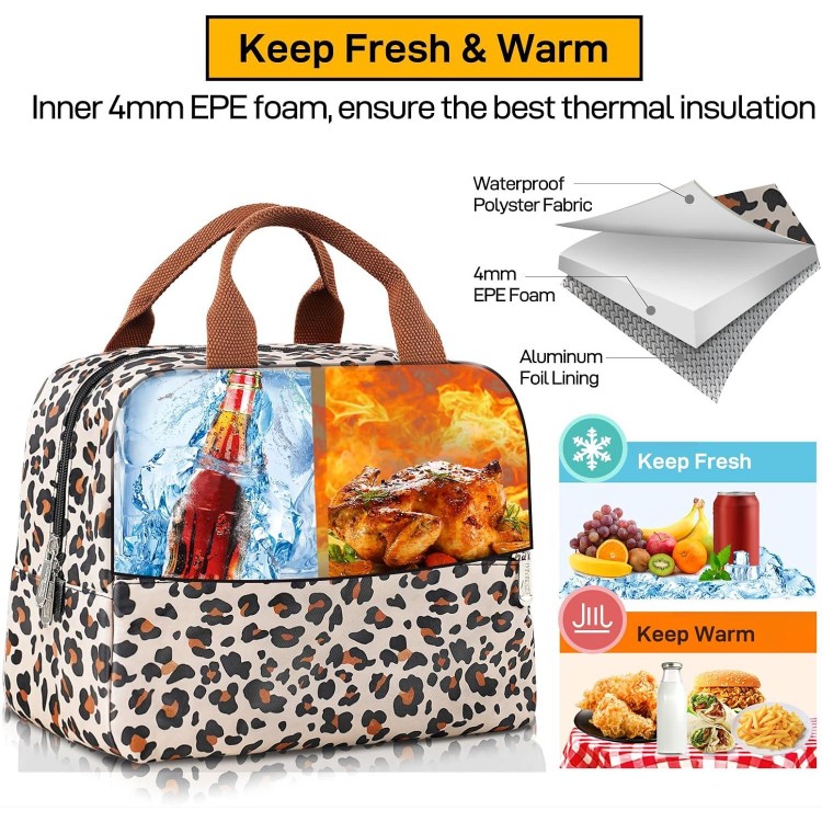 Lunch Bag Insulated Cooler Bag with Large