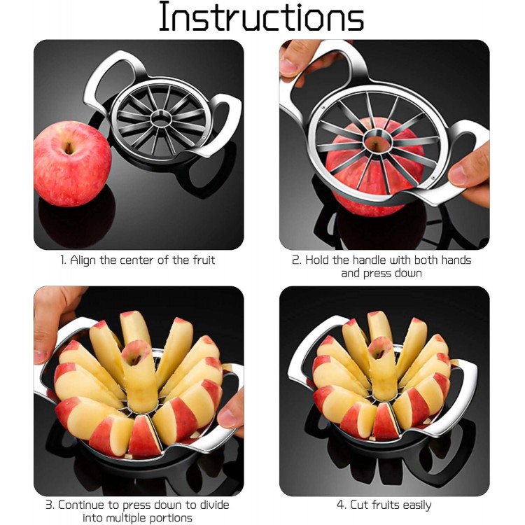 Apple Slicer, 12 Blades Apple Peeler