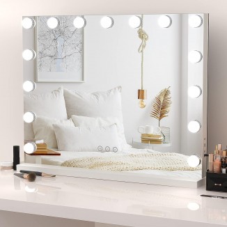 Hollywood Dressing Table Mirror, Makeup Mirror with 15 Lights and 3 Colour Temperature Light