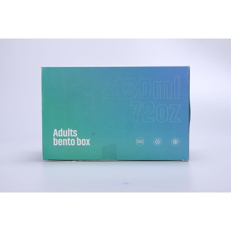 Adult Lunch Box, 2130 ml, Large Volume Bento Box, Leak-Proof Lunch Box