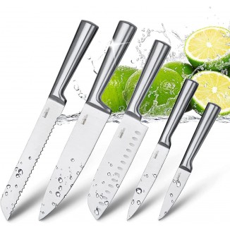 Knife Set 5 Pieces, Professional Kitchen Knife Set Made of