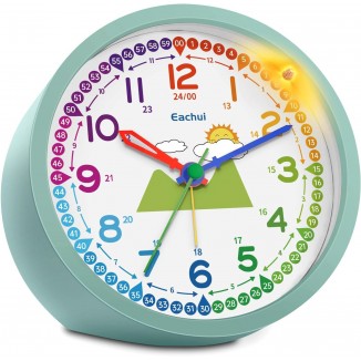 Analogue Alarm Clock Children Without Ticking for