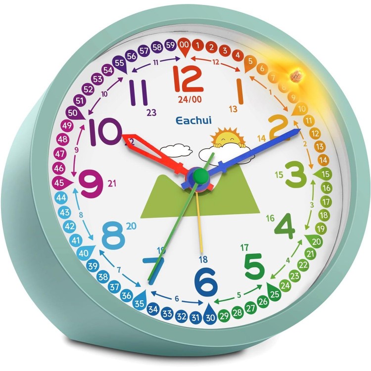 Analogue Alarm Clock Children Without Ticking for