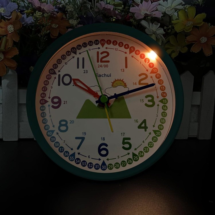 Analogue Alarm Clock Children Without Ticking for